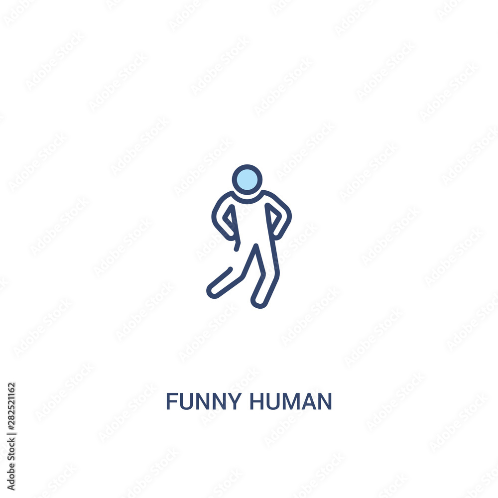 funny human concept 2 colored icon. simple line element illustration. outline blue funny human symbol. can be used for web and mobile ui/ux. funny human concept 2 colored icon. simple line element illustration. outline blue funny human symbol. can be used for web and mobile ui/ux.