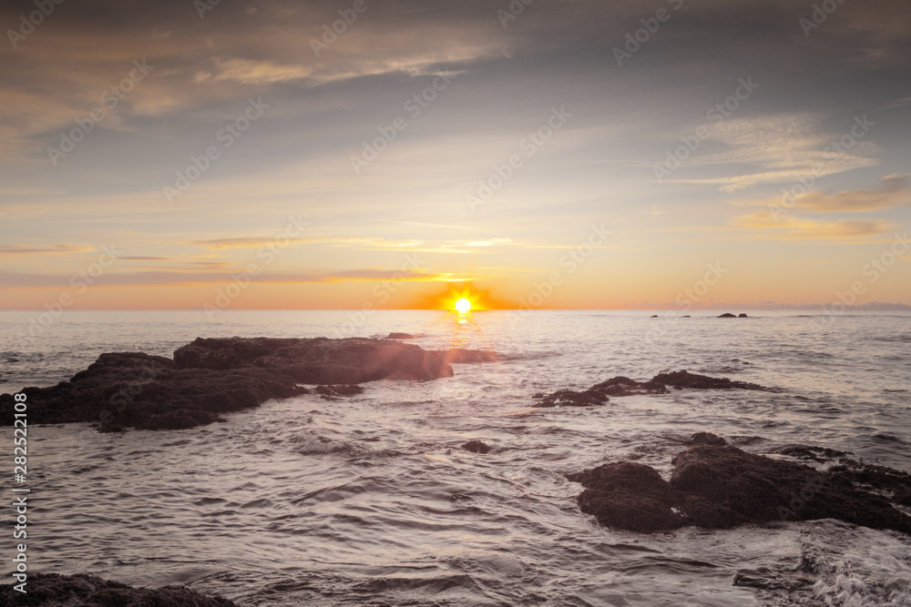 Naklejka premium sunrise over the sea in spain