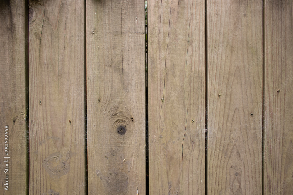Naklejka premium Weathered Pine wood fence texture with cobwebs and mud