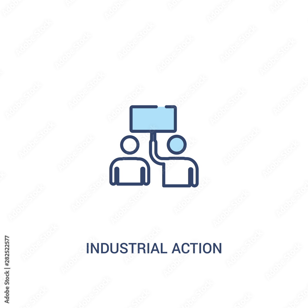 industrial action concept 2 colored icon. simple line element illustration. outline blue industrial action symbol. can be used for web and mobile ui/ux. industrial action concept 2 colored icon. simple line element illustration. outline blue industrial action symbol. can be used for web and mobile ui/ux.