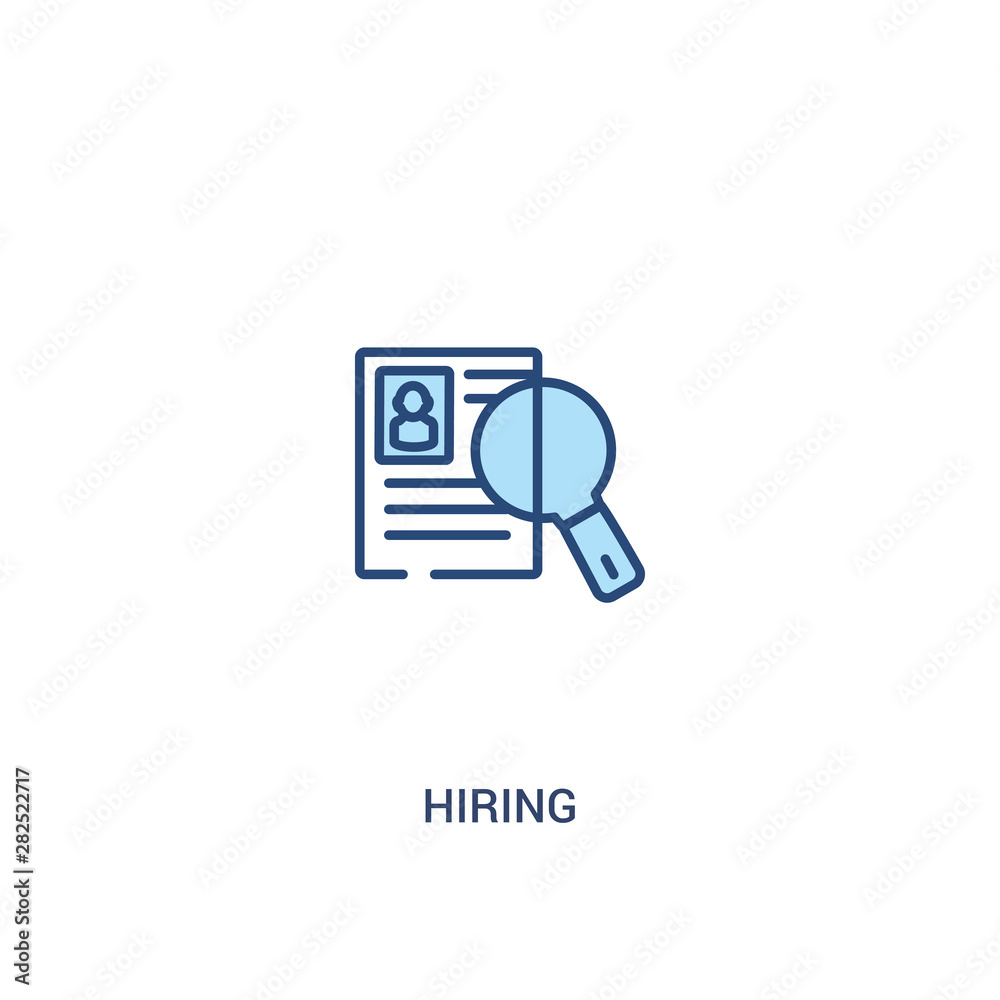 hiring concept 2 colored icon. simple line element illustration. outline blue hiring symbol. can be used for web and mobile ui/ux. hiring concept 2 colored icon. simple line element illustration. outline blue hiring symbol. can be used for web and mobile ui/ux.