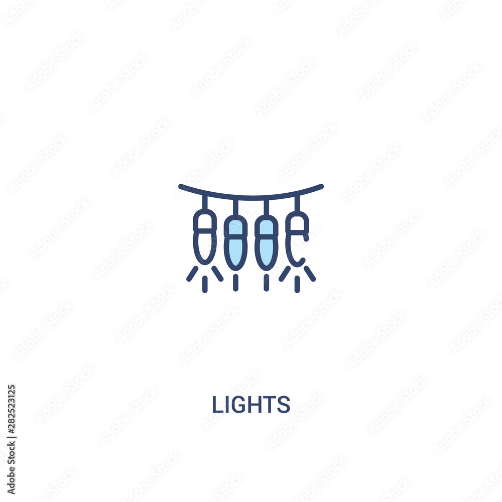 lights concept 2 colored icon. simple line element illustration. outline blue lights symbol. can be used for web and mobile ui/ux. lights concept 2 colored icon. simple line element illustration. outline blue lights symbol. can be used for web and mobile ui/ux.