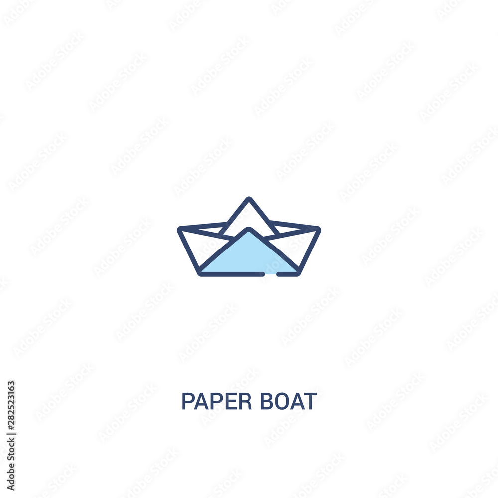 paper boat concept 2 colored icon. simple line element illustration. outline blue paper boat symbol. can be used for web and mobile ui/ux. paper boat concept 2 colored icon. simple line element illustration. outline blue paper boat symbol. can be used for web and mobile ui/ux.
