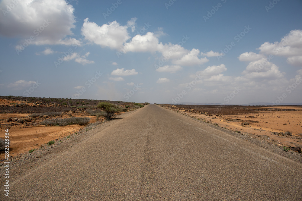 Beautiful landscape and scenery in Djibouti, Africa