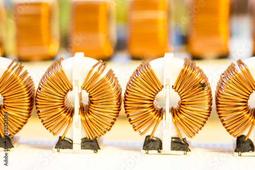 Copper coils photo