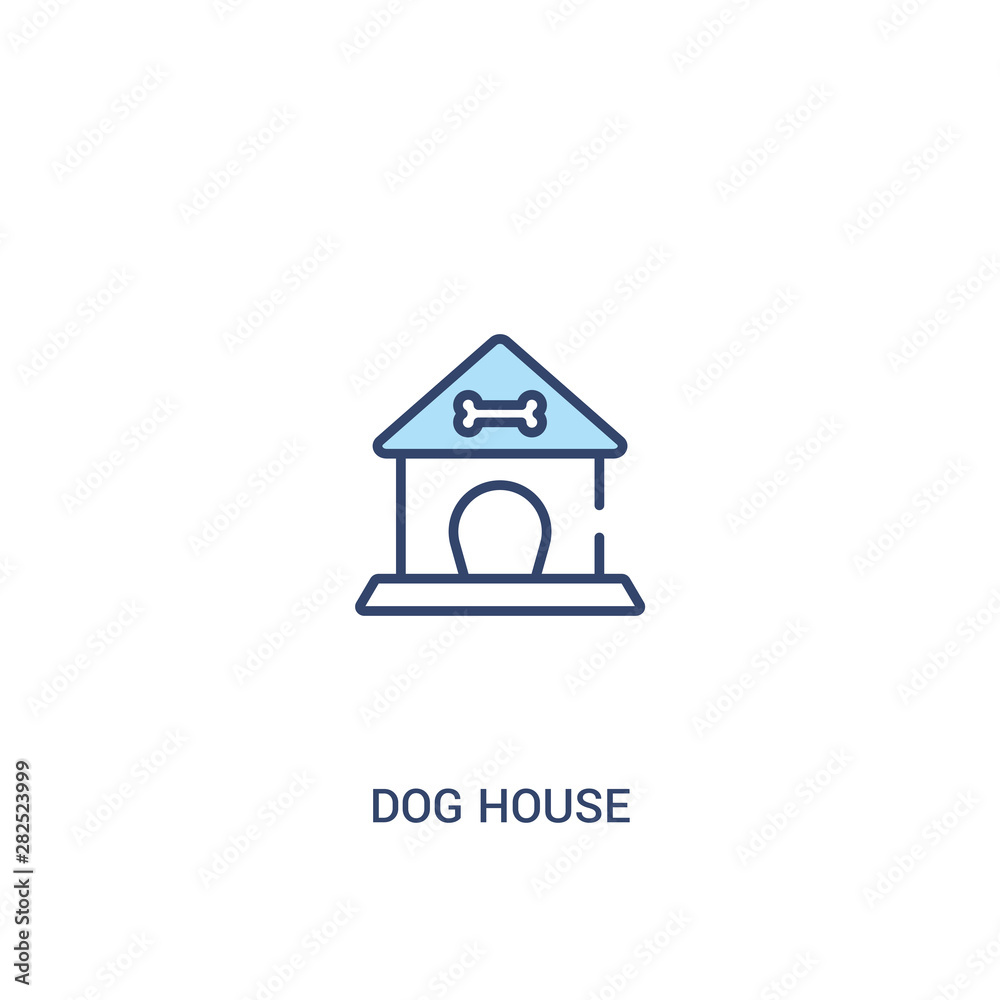 dog house concept 2 colored icon. simple line element illustration. outline blue dog house symbol. can be used for web and mobile ui/ux. dog house concept 2 colored icon. simple line element illustration. outline blue dog house symbol. can be used for web and mobile ui/ux.