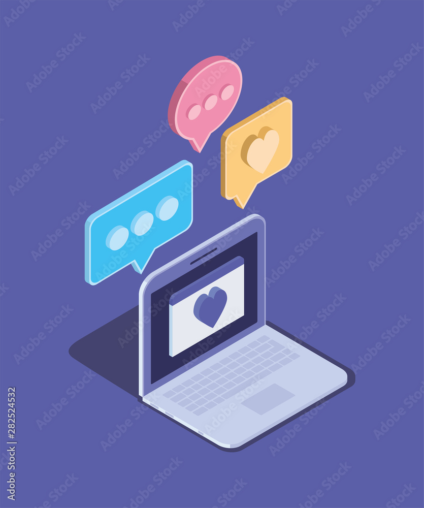 laptop computer technology device icon