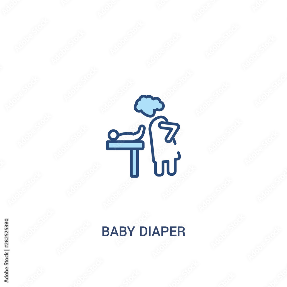 baby diaper concept 2 colored icon. simple line element illustration. outline blue baby diaper symbol. can be used for web and mobile ui/ux. baby diaper concept 2 colored icon. simple line element illustration. outline blue baby diaper symbol. can be used for web and mobile ui/ux.