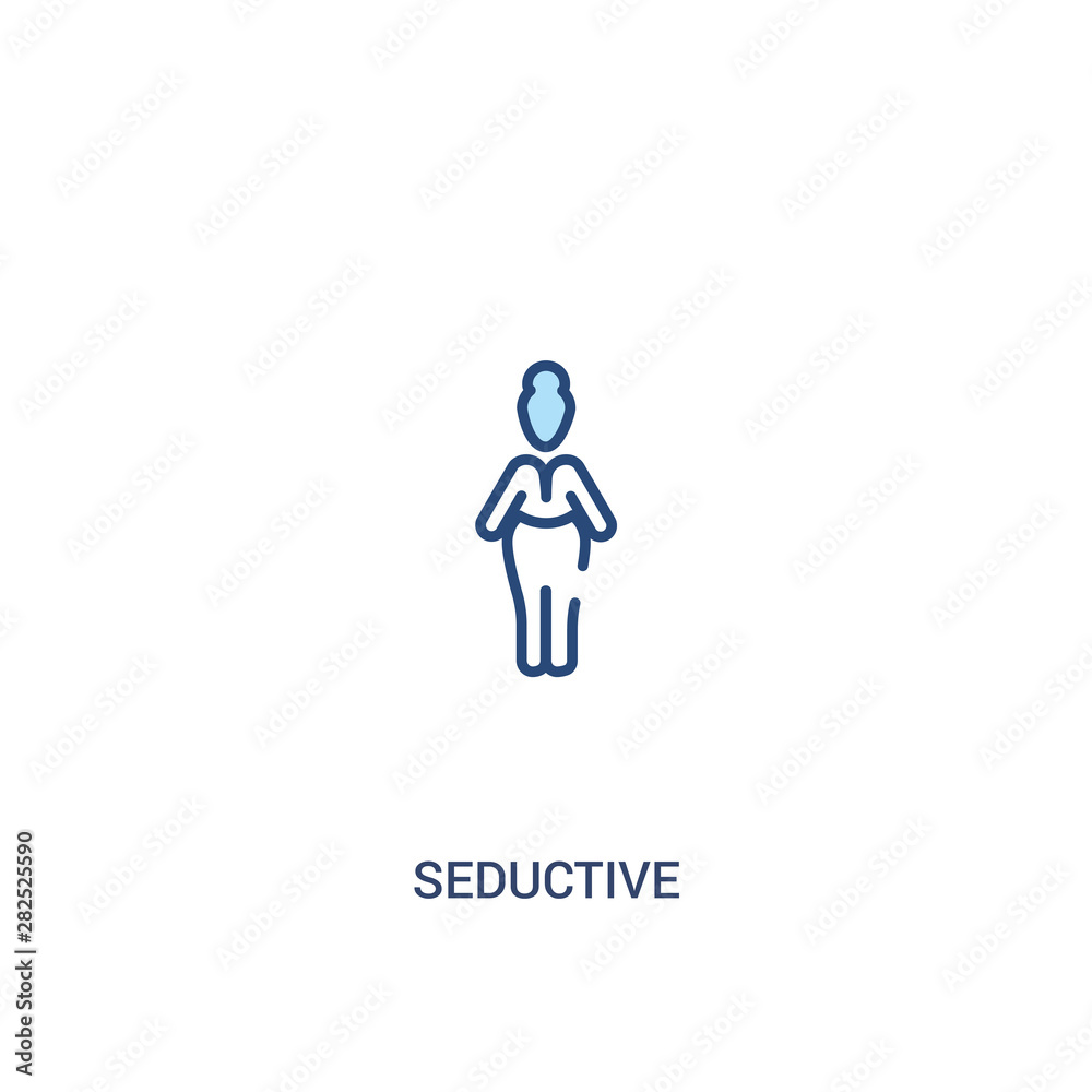 seductive concept 2 colored icon. simple line element illustration. outline blue seductive symbol. can be used for web and mobile ui/ux. seductive concept 2 colored icon. simple line element illustration. outline blue seductive symbol. can be used for web and mobile ui/ux.