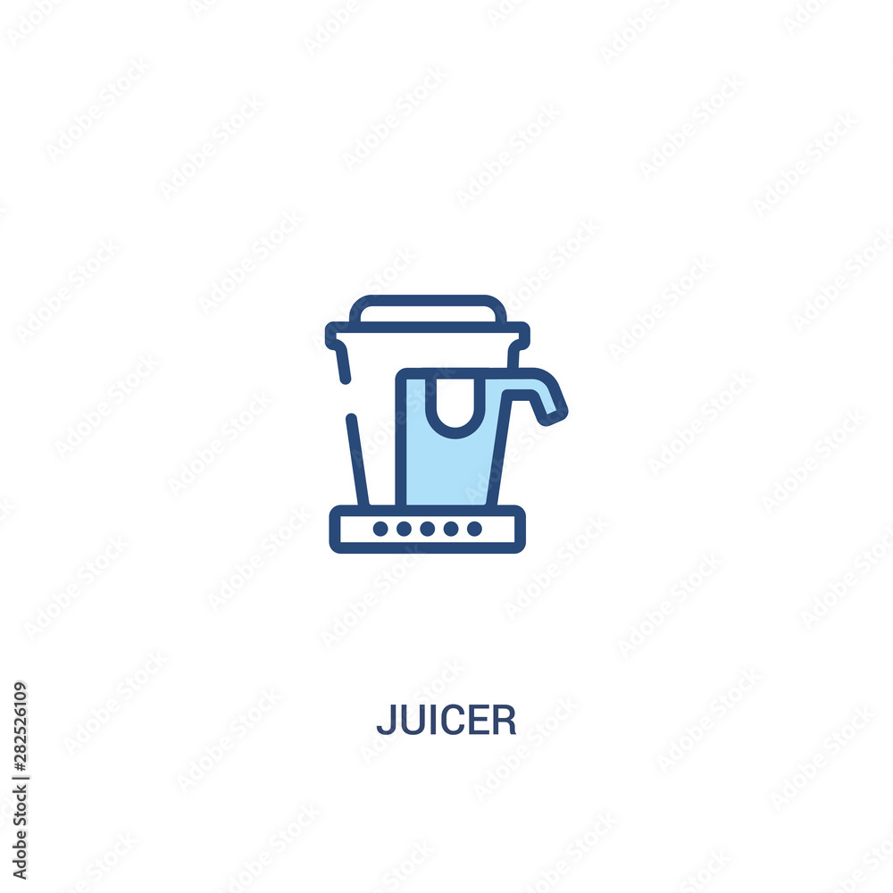 juicer concept 2 colored icon. simple line element illustration. outline blue juicer symbol. can be used for web and mobile ui/ux. juicer concept 2 colored icon. simple line element illustration. outline blue juicer symbol. can be used for web and mobile ui/ux.