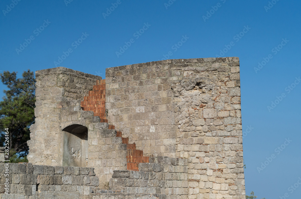 A medieval castle in Filerimos (Rhodes, Greece)