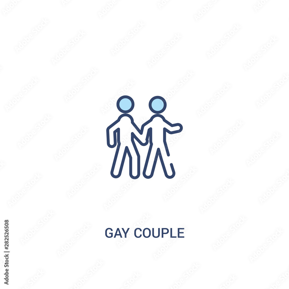 gay couple concept 2 colored icon. simple line element illustration. outline blue gay couple symbol. can be used for web and mobile ui/ux. gay couple concept 2 colored icon. simple line element illustration. outline blue gay couple symbol. can be used for web and mobile ui/ux.