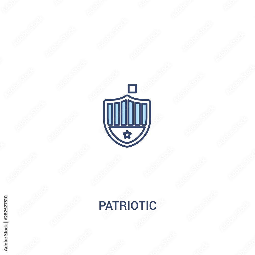 patriotic concept 2 colored icon. simple line element illustration. outline blue patriotic symbol. can be used for web and mobile ui/ux. patriotic concept 2 colored icon. simple line element illustration. outline blue patriotic symbol. can be used for web and mobile ui/ux.