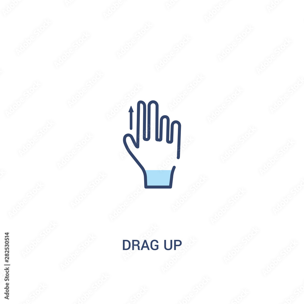 drag up concept 2 colored icon. simple line element illustration. outline blue drag up symbol. can be used for web and mobile ui/ux. drag up concept 2 colored icon. simple line element illustration. outline blue drag up symbol. can be used for web and mobile ui/ux.