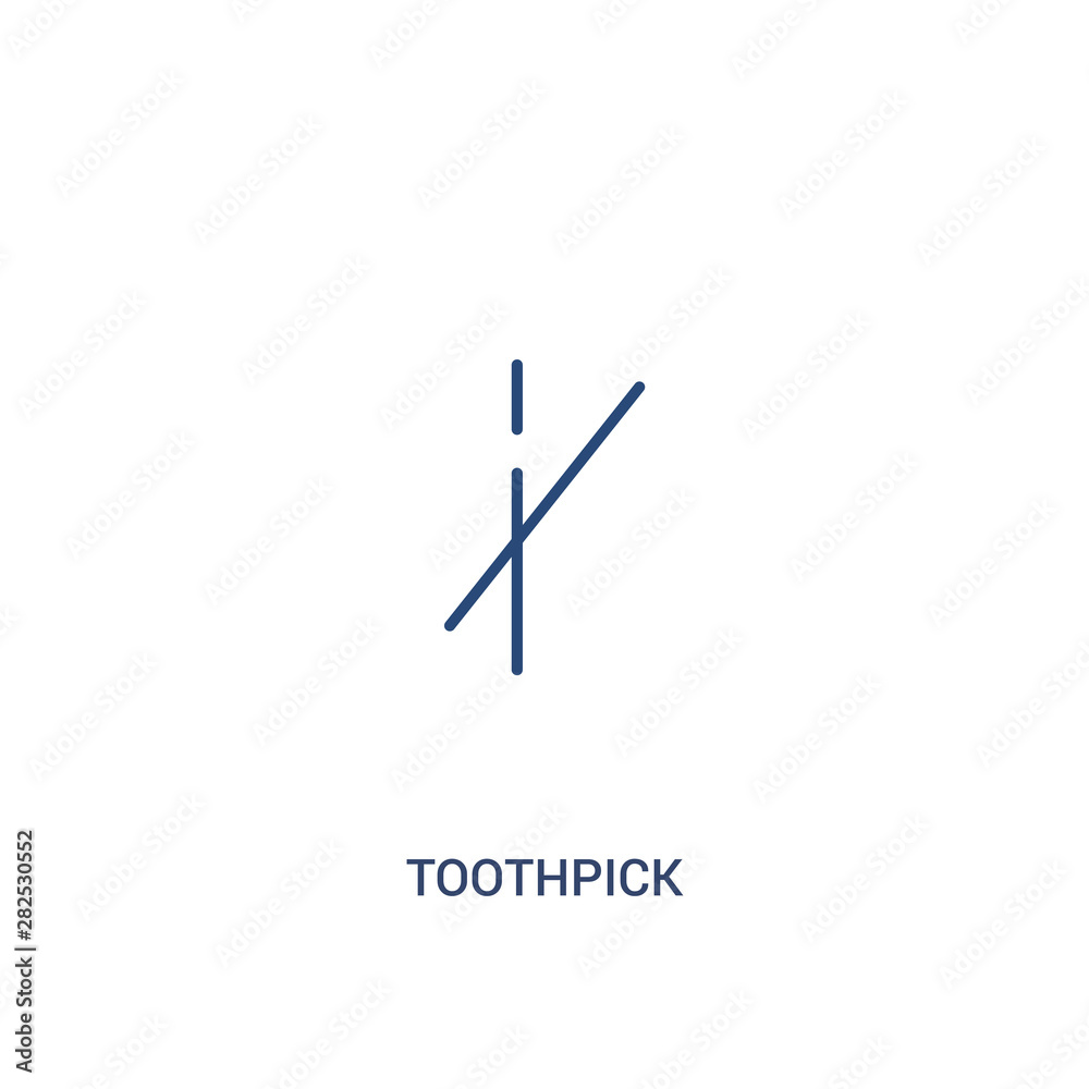toothpick concept 2 colored icon. simple line element illustration. outline blue toothpick symbol. can be used for web and mobile ui/ux. toothpick concept 2 colored icon. simple line element illustration. outline blue toothpick symbol. can be used for web and mobile ui/ux.