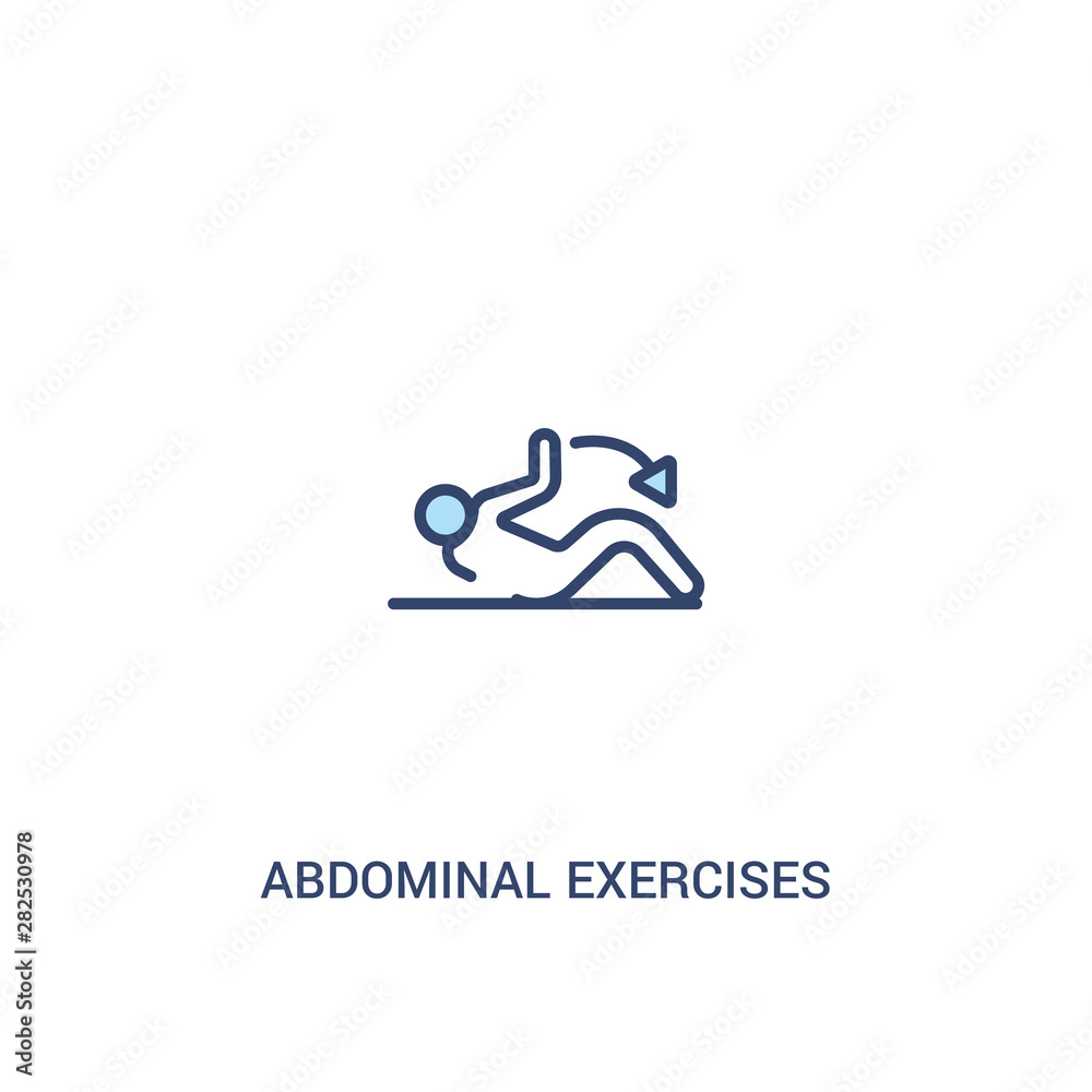 abdominal exercises concept 2 colored icon. simple line element illustration. outline blue abdominal exercises symbol. can be used for web and mobile ui/ux. abdominal exercises concept 2 colored icon. simple line element illustration. outline blue abdominal exercises symbol. can be used for web and mobile ui/ux.