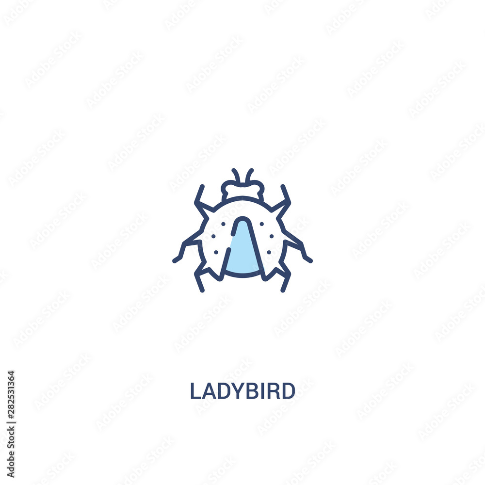 ladybird concept 2 colored icon. simple line element illustration. outline blue ladybird symbol. can be used for web and mobile ui/ux. ladybird concept 2 colored icon. simple line element illustration. outline blue ladybird symbol. can be used for web and mobile ui/ux.