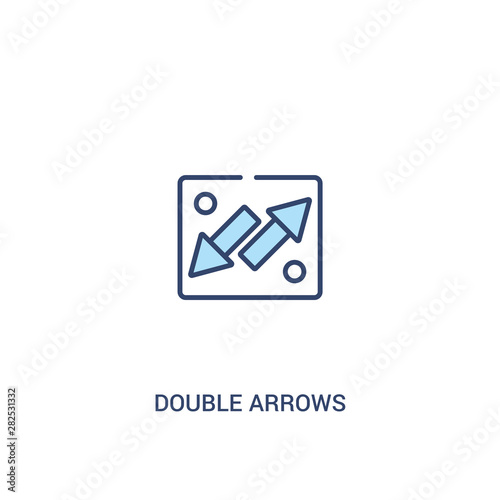 double arrows concept 2 colored icon. simple line element illustration. outline blue double arrows symbol. can be used for web and mobile ui/ux. Free Download double arrows concept 2 colored icon. simple line element illustration. outline blue double arrows symbol. can be used for web and mobile ui/ux. - GFXLoad