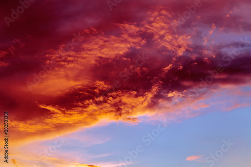 Red sky background © AlexanderZam