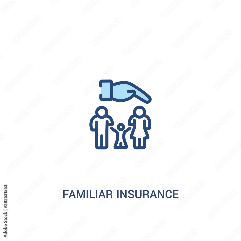 familiar insurance concept 2 colored icon. simple line element illustration. outline blue familiar insurance symbol. can be used for web and mobile ui/ux. familiar insurance concept 2 colored icon. simple line element illustration. outline blue familiar insurance symbol. can be used for web and mobile ui/ux.