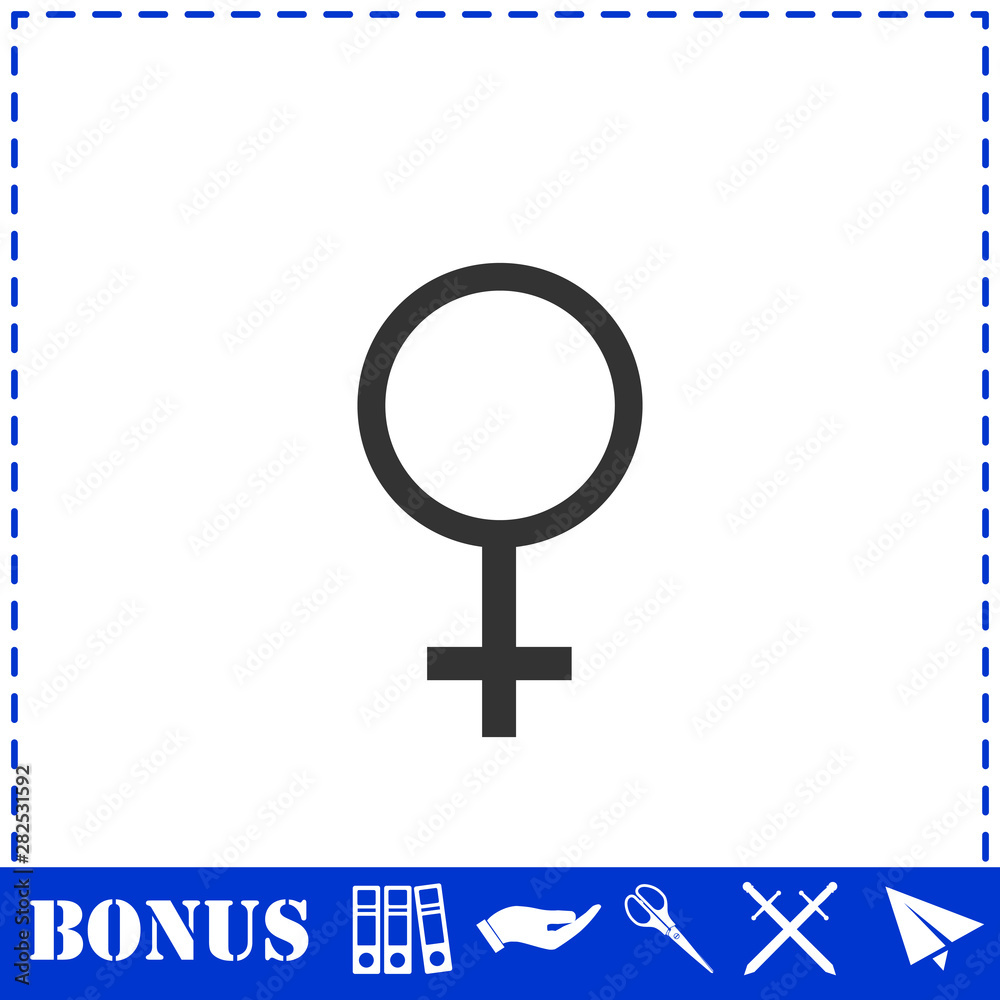Female icon flat Female icon flat