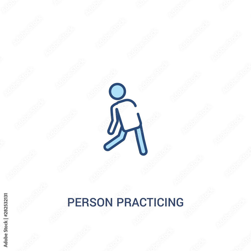 person practicing a strengthen posture concept 2 colored icon. simple line element illustration. outline blue person practicing a strengthen posture symbol. can be used for web and mobile ui/ux. person practicing a strengthen posture concept 2 colored icon. simple line element illustration. outline blue person practicing a strengthen posture symbol. can be used for web and mobile ui/ux.