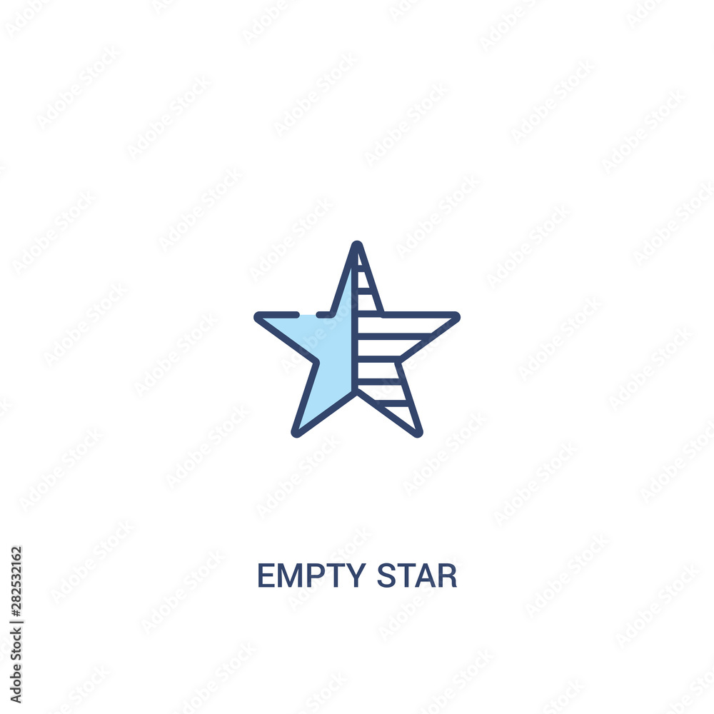 empty star concept 2 colored icon. simple line element illustration. outline blue empty star symbol. can be used for web and mobile ui/ux. empty star concept 2 colored icon. simple line element illustration. outline blue empty star symbol. can be used for web and mobile ui/ux.