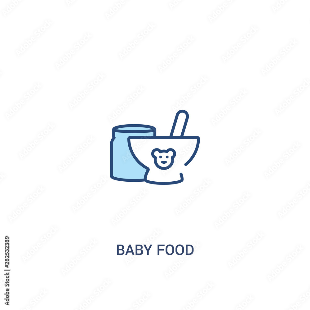 baby food concept 2 colored icon. simple line element illustration. outline blue baby food symbol. can be used for web and mobile ui/ux. baby food concept 2 colored icon. simple line element illustration. outline blue baby food symbol. can be used for web and mobile ui/ux.