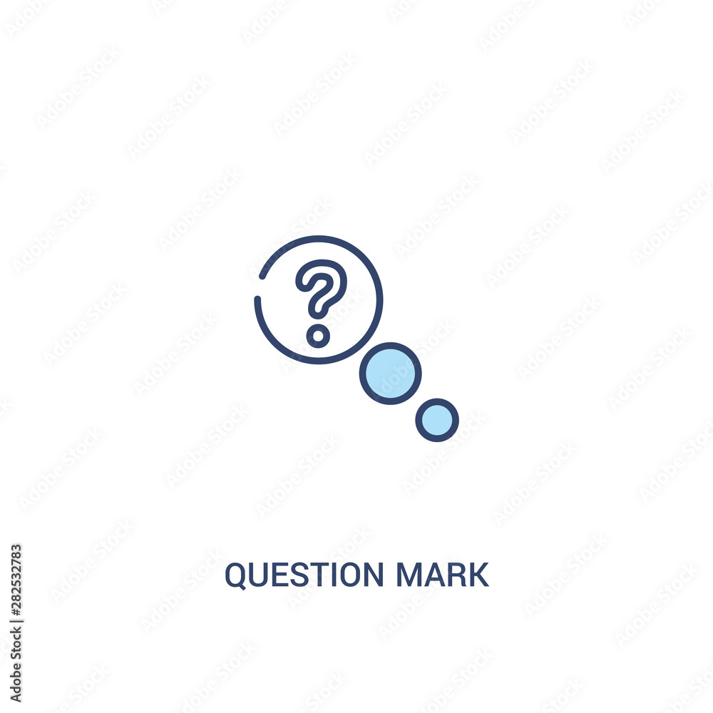 question mark concept 2 colored icon. simple line element illustration. outline blue question mark symbol. can be used for web and mobile ui/ux. question mark concept 2 colored icon. simple line element illustration. outline blue question mark symbol. can be used for web and mobile ui/ux.