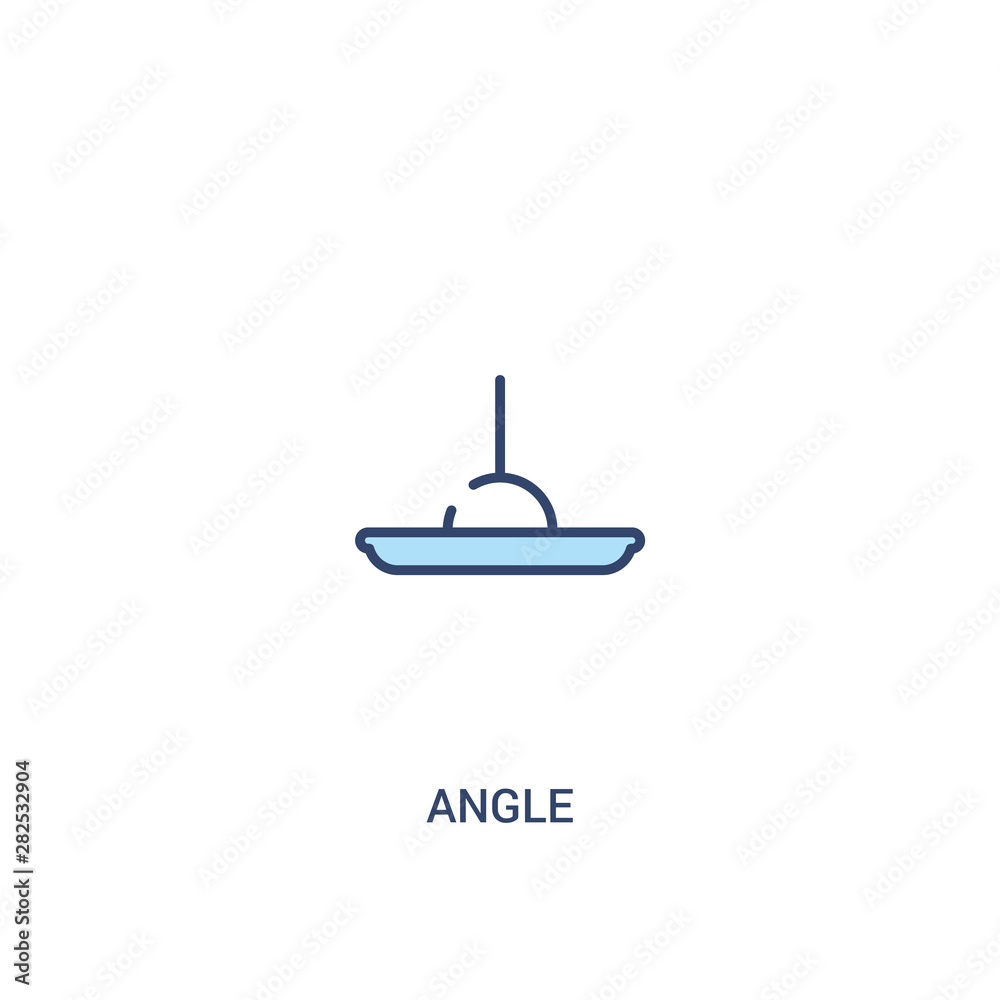 angle concept 2 colored icon. simple line element illustration. outline blue angle symbol. can be used for web and mobile ui/ux. angle concept 2 colored icon. simple line element illustration. outline blue angle symbol. can be used for web and mobile ui/ux.