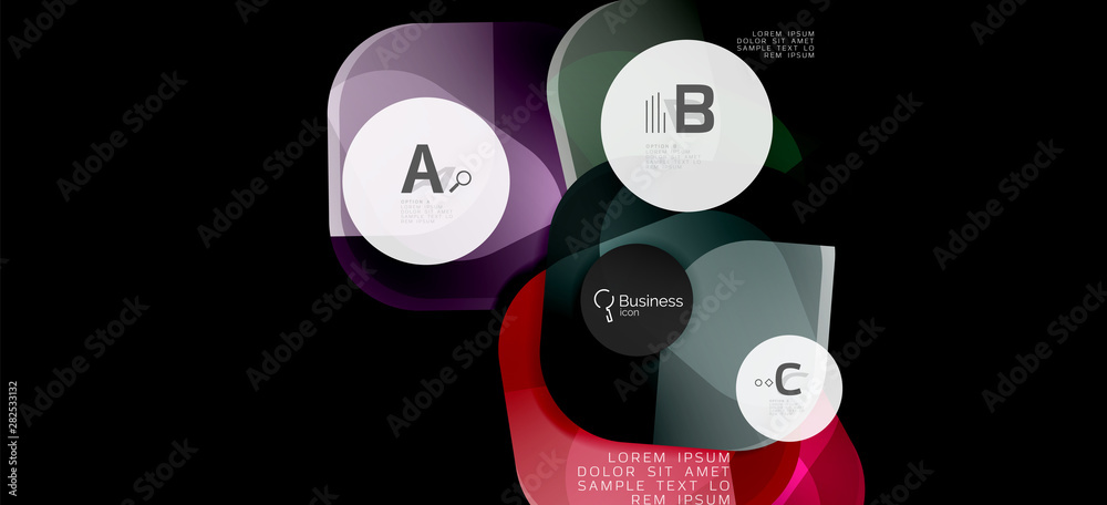 Modern advertising concept for wallpaper design. Vector info graphic design. Vector design concept. Business presentation. Abstract geometric frame.
