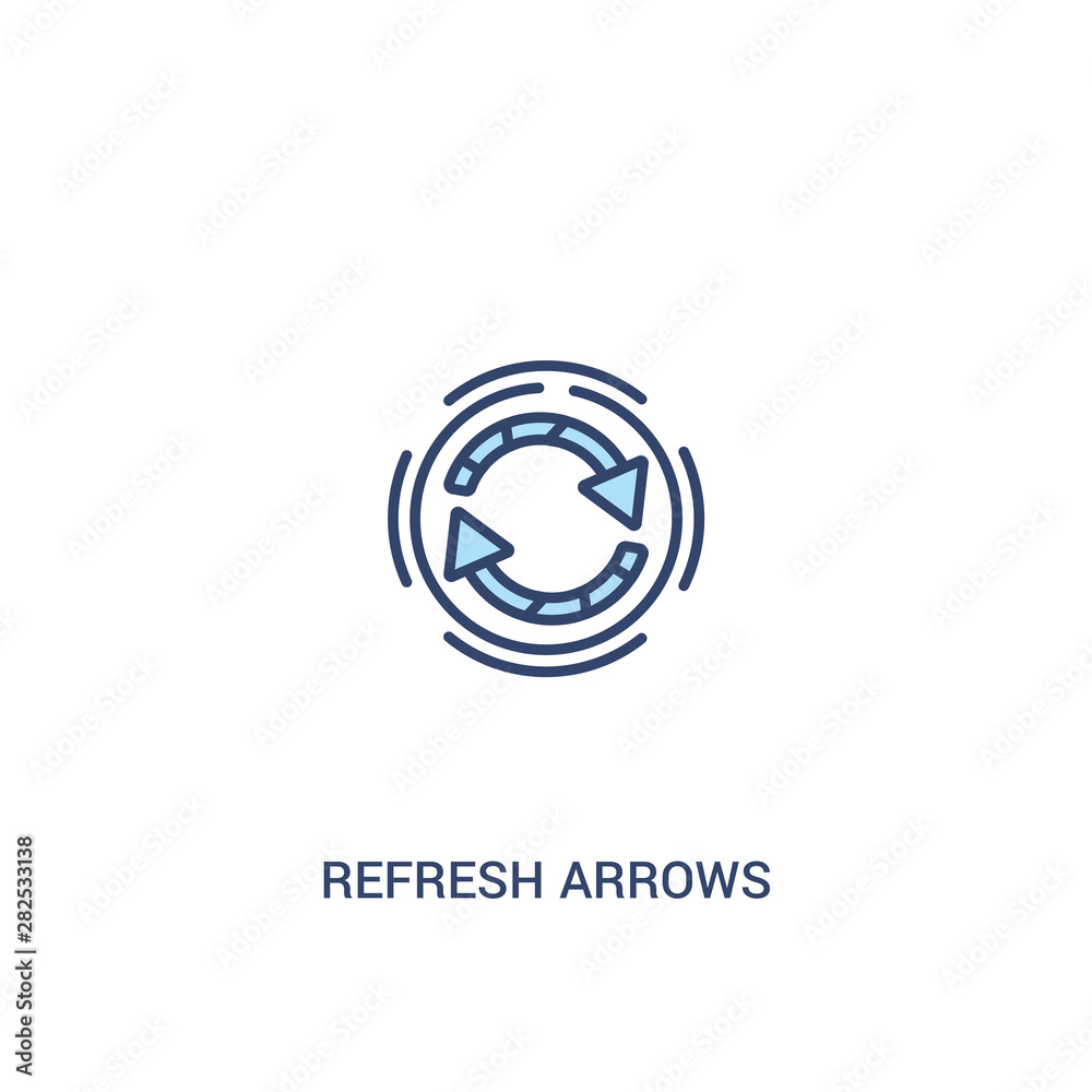 refresh arrows concept 2 colored icon. simple line element illustration. outline blue refresh arrows symbol. can be used for web and mobile ui/ux. refresh arrows concept 2 colored icon. simple line element illustration. outline blue refresh arrows symbol. can be used for web and mobile ui/ux.