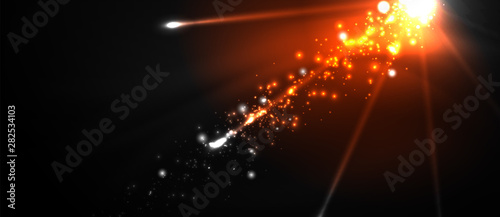 Colorful pyrotechnics show. Sky clouds. Black background. Festival celebration. Abstract fireworks dark sky night.