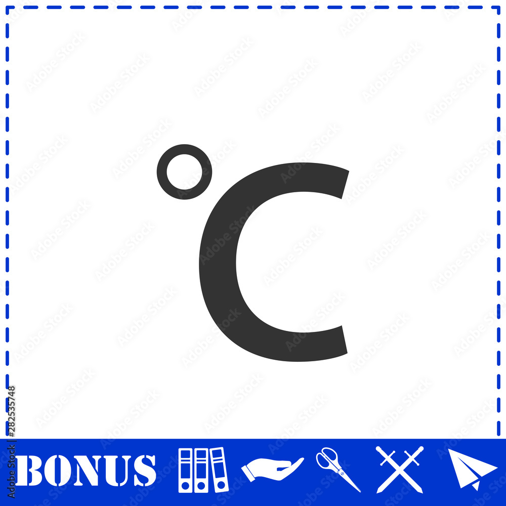 Celsius icon flat Celsius icon flat