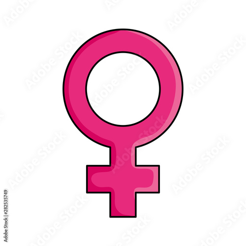 female gender symbol pop art style