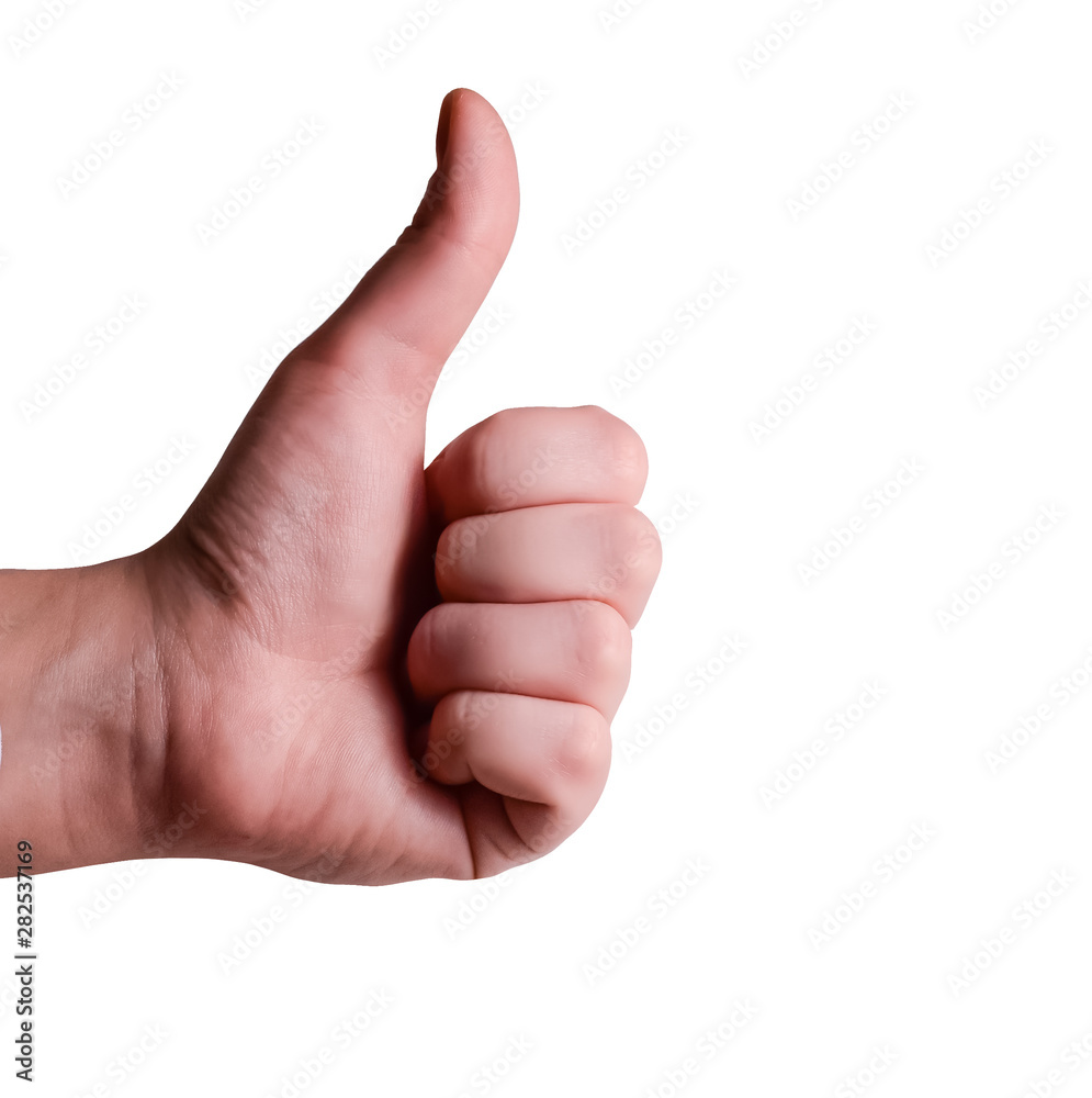 Thumb up isolated on a white background. Thumb up isolated on a white background.