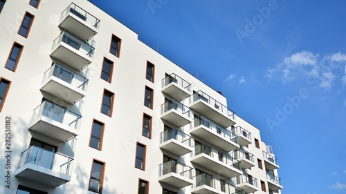 modern building with balconies