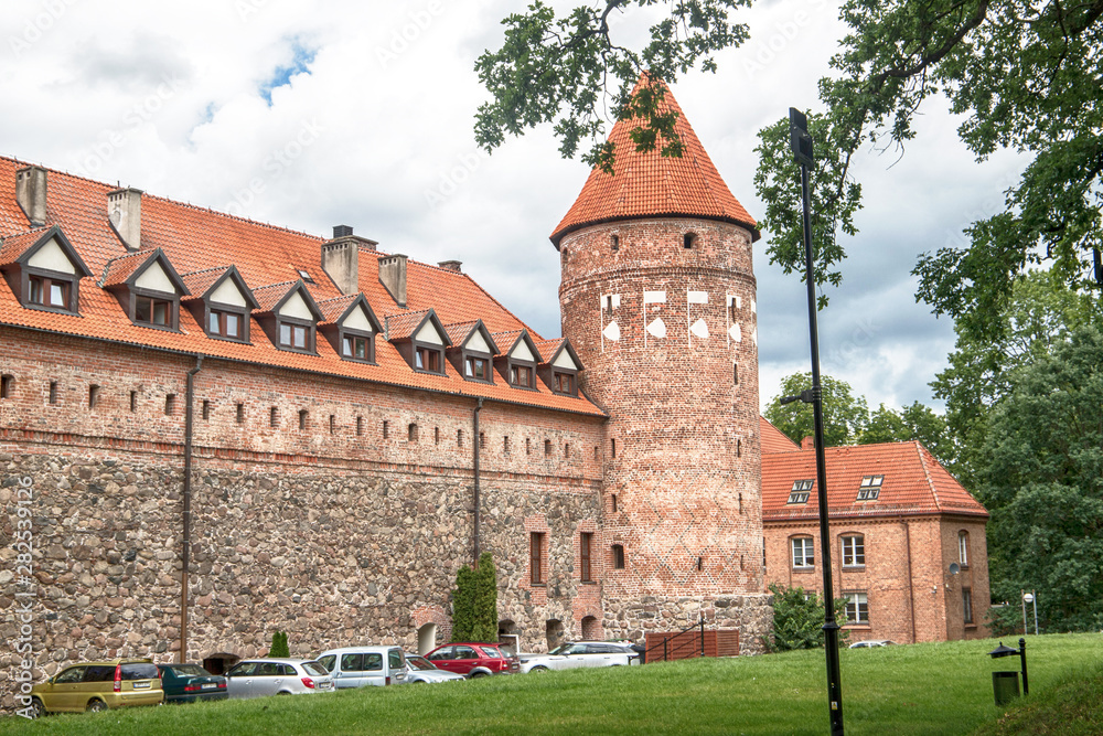Medieval Bytow teutonic castle on Kashubia, Poland