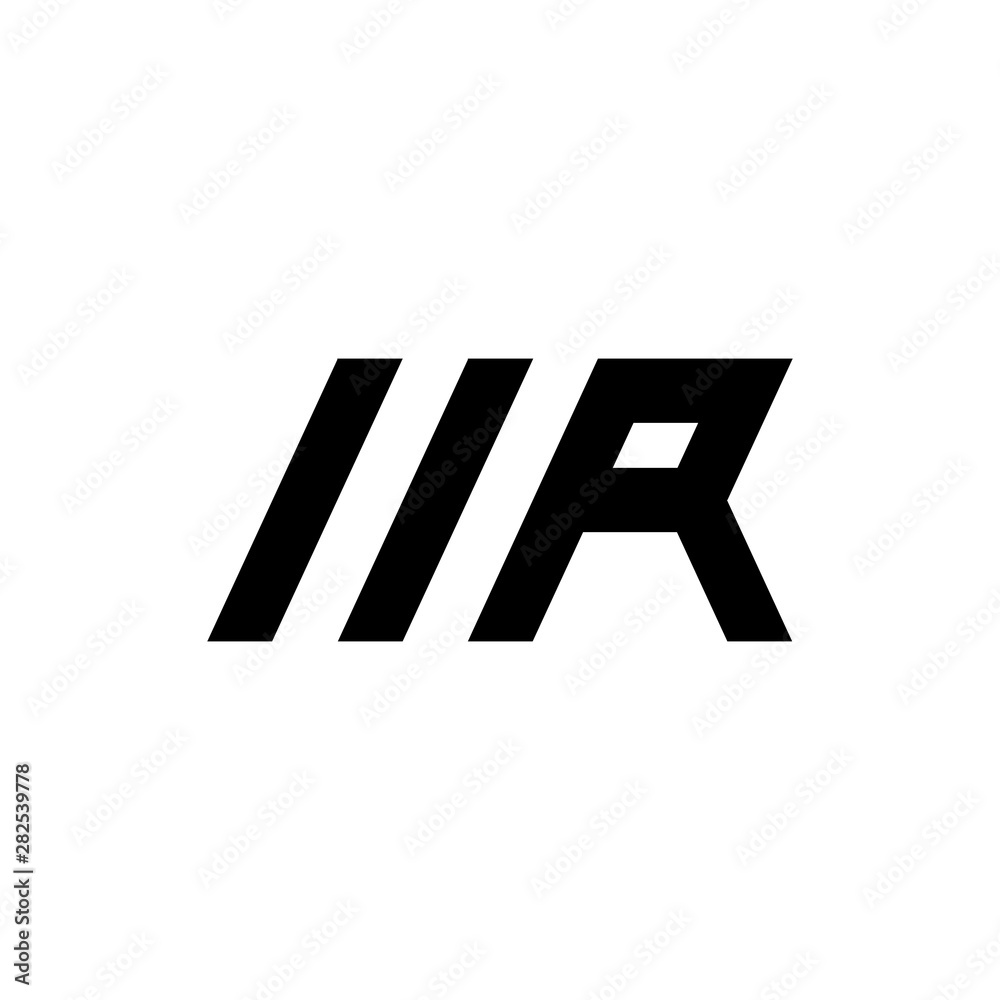 Letter MR logo design vector