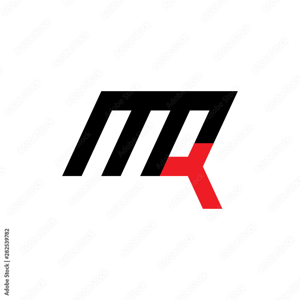 Letter MQ logo design vector