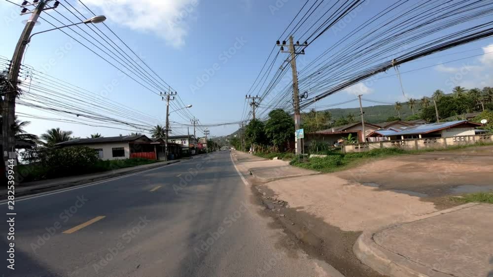 samui island sunny day scooter road trip traffic street pov panorama 4k thailand samui island sunny day scooter road trip traffic street pov panorama 4k thailand