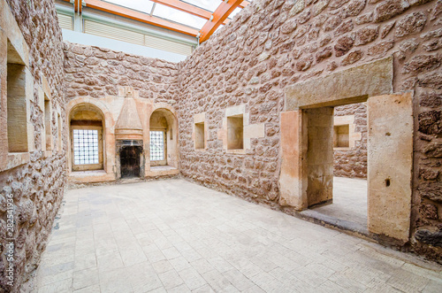 Fototapeta Naklejka Na Ścianę i Meble -  Dogubeyazit, Turkey - May 24, 2017. Interior of Palace Ishak Pasha near to Ararat mountain