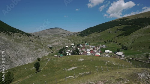 Lukomir village, Bjelašnica, Konjic, place at highest elevation 1472m in Bosnia and Herzegovina - (4K)