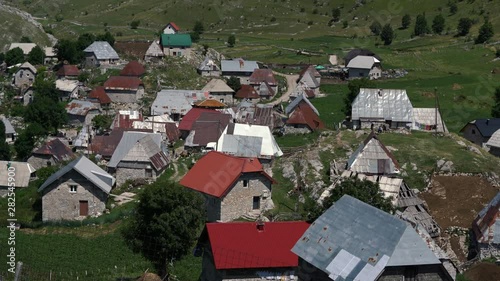 Lukomir village, Bjelašnica, Konjic, place at highest elevation 1472m in Bosnia and Herzegovina - (4K)
