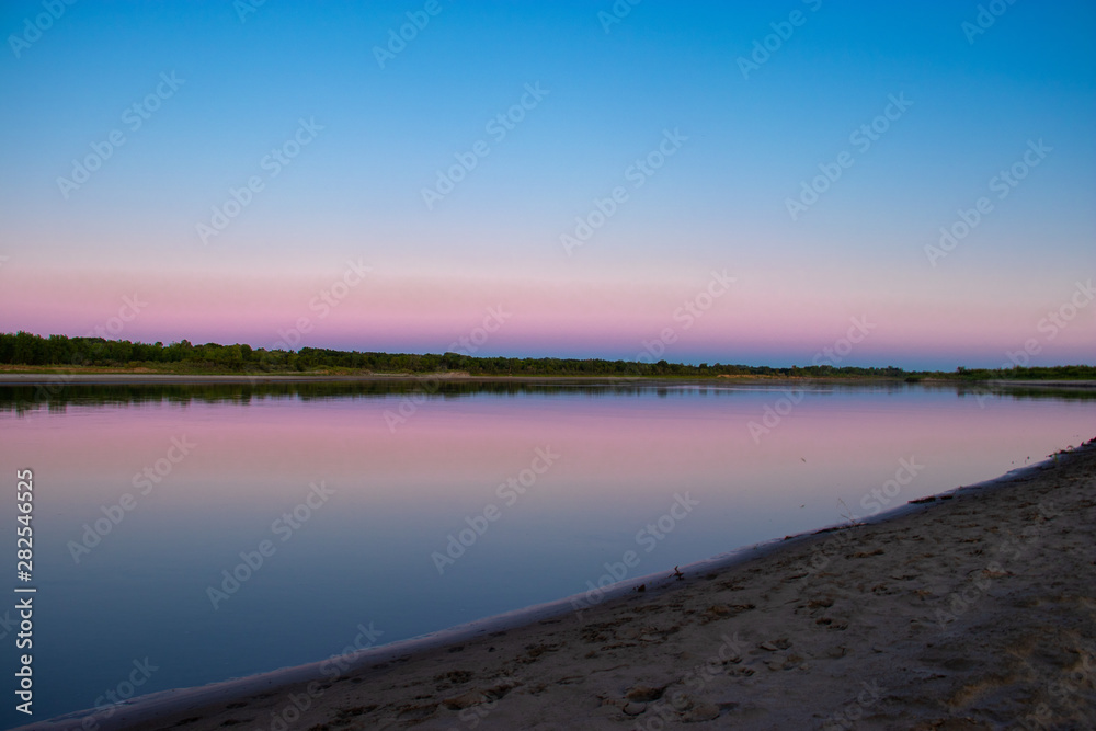 Sunset by the South Saskatchewan River