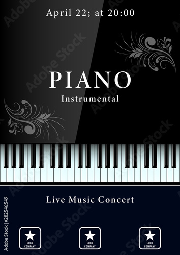Classical music concert poster