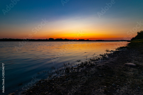 Sunset along teh South Saskatchewan River
