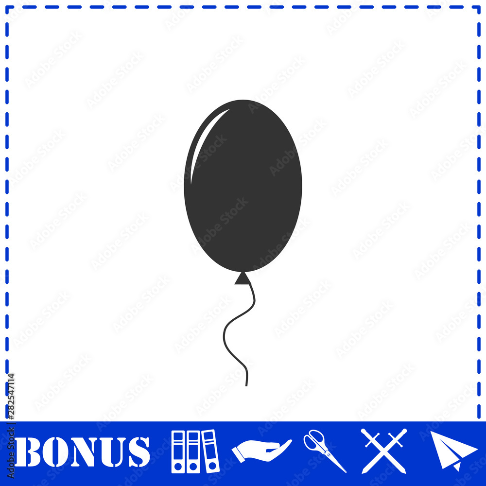 Balloon icon flat Balloon icon flat
