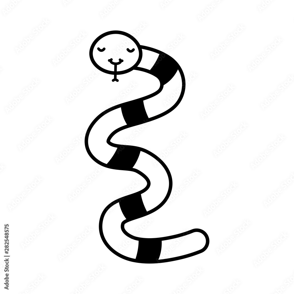 cute little snake kawaii character cute little snake kawaii character