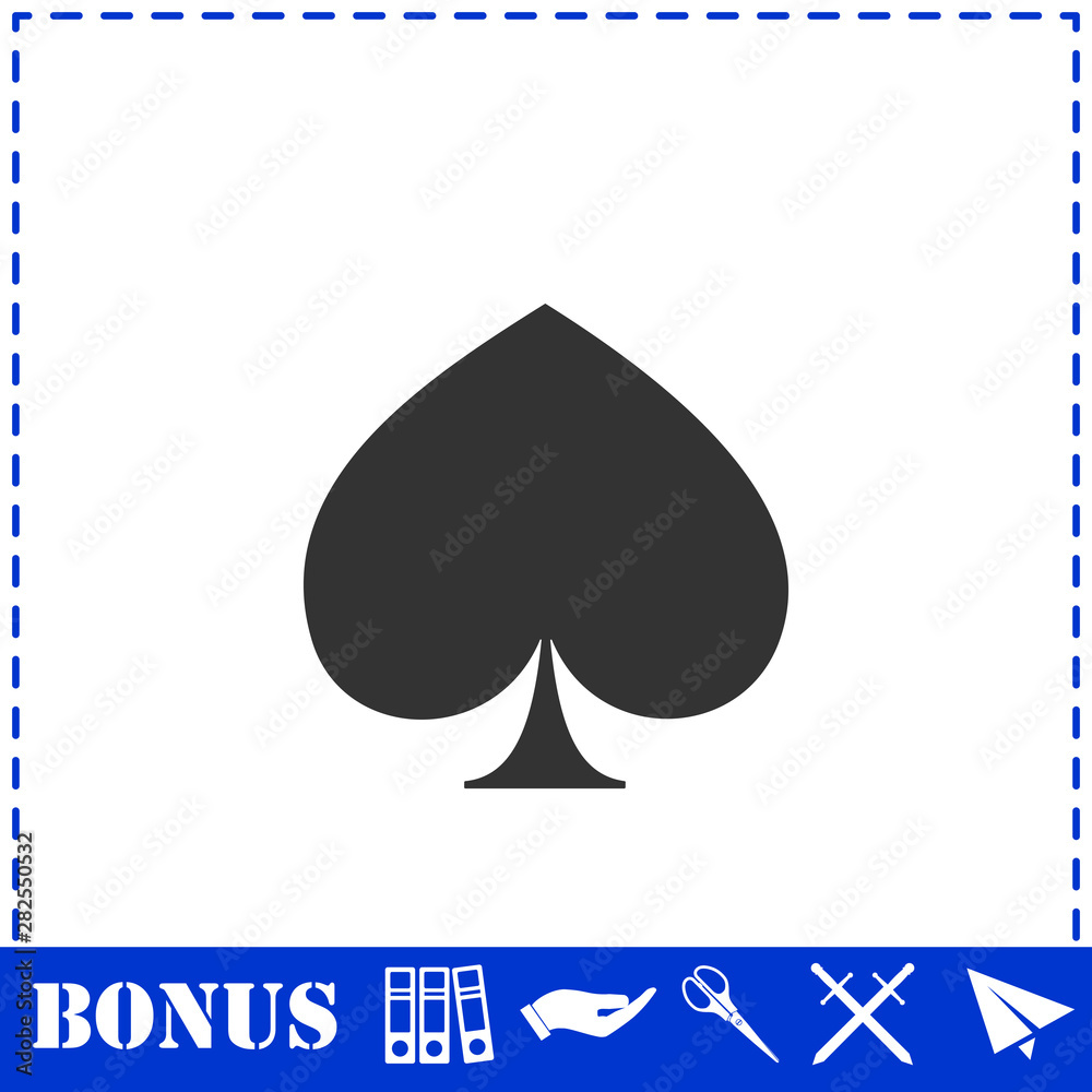 Spade icon flat Spade icon flat